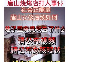 近日唐山事件→后续小巷子里残忍录音柳出