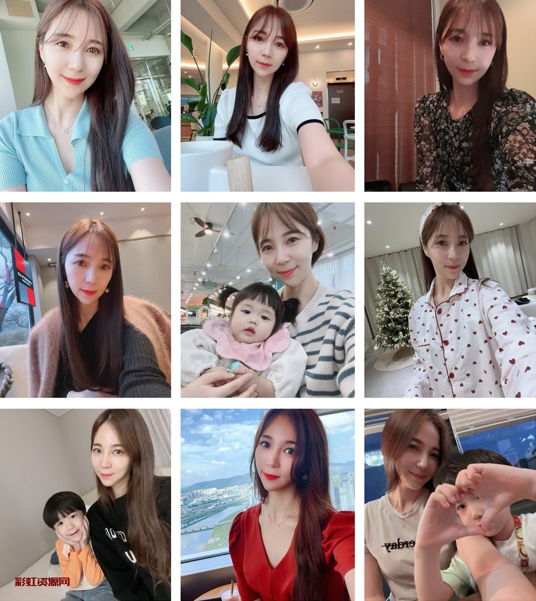 (编号sk227)  #韩国 宝妈 日常 生活 带娃700张照片视频124个