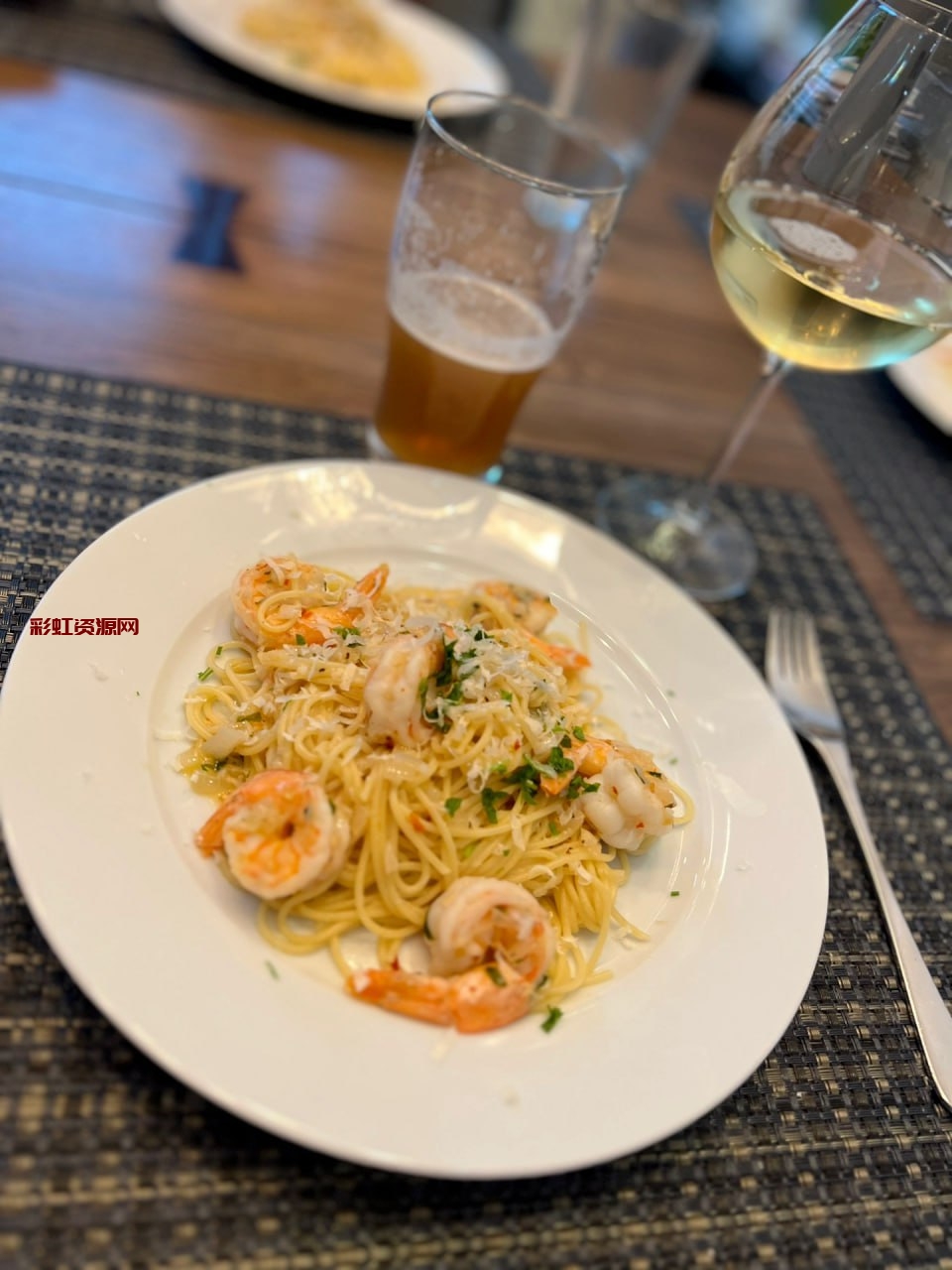 #加拿大    #做饭   #晚餐  蒜蓉虾意大利面