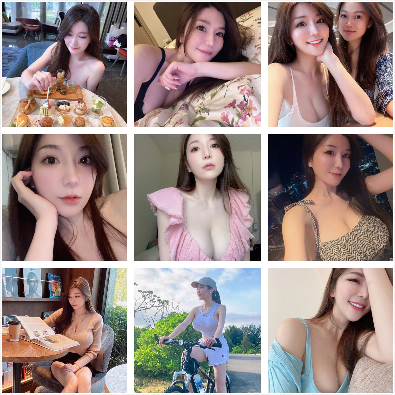 编号 mn158  #台湾 大胸 #性感 欲姐 生活日常 朋友聚会 骑行 爬山 健身 下午茶 旅游 自拍多  923 张照片 168 个视频 #有ig 后期可更新