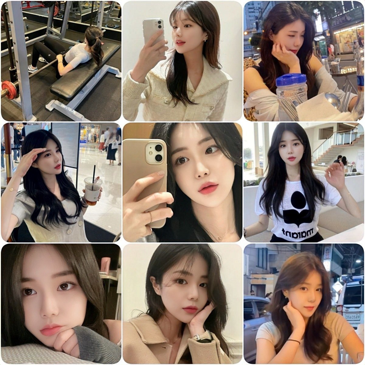 编号WE24 地址: #韩国 部分适合虚拟摄像头 有自拍照片 有健身照片 有生活日常… [复制链接]