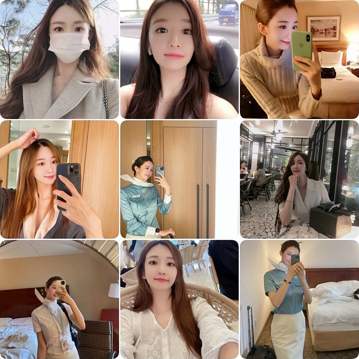 编号WE30  地址: #韩国 #空姐  有自拍视频 有生活素材 有制服照片 有一张证书 翻译过来是经纪人资格证 有家里自拍照片 有风景美食 吃饭素材照片等 照片：307张 视频；11个 (有ig)