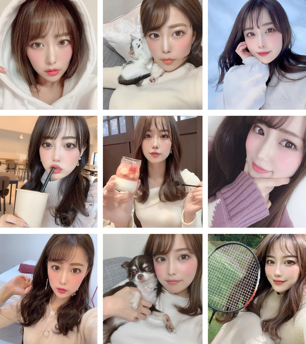 编号sk73  #日本 美女 日常 生活 旅游470张照片视频125个