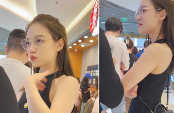 开保时捷的网红级别美女 形象气质顶级 短裙