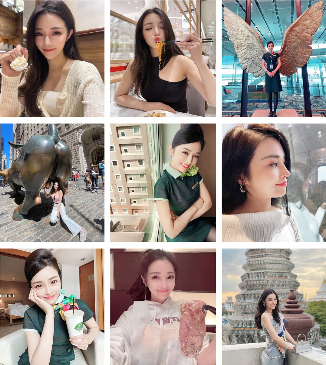 (编号sk224)  #台湾 美女 职业空姐 日常 生活 旅游1831张照片视频97个