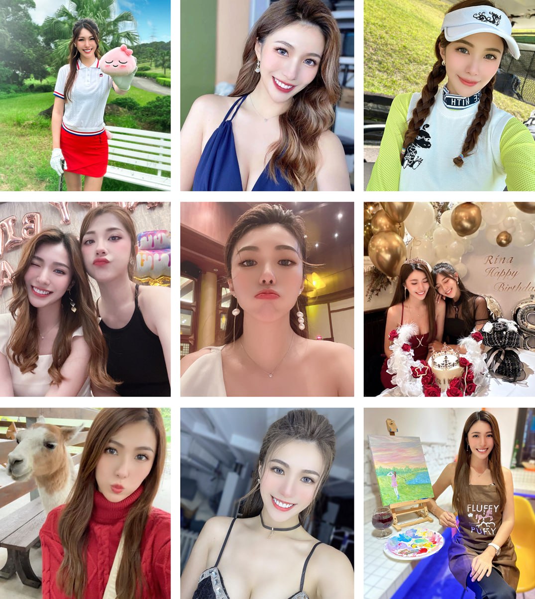 (编号sk212)  #台湾 美女 日常 生活 旅游 高尔夫1327张照片视频96个