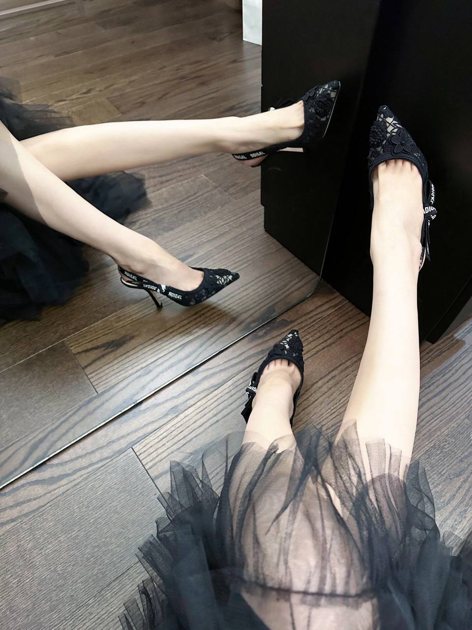 #脚 #Dior #高跟鞋 迪奥蕾丝高跟鞋