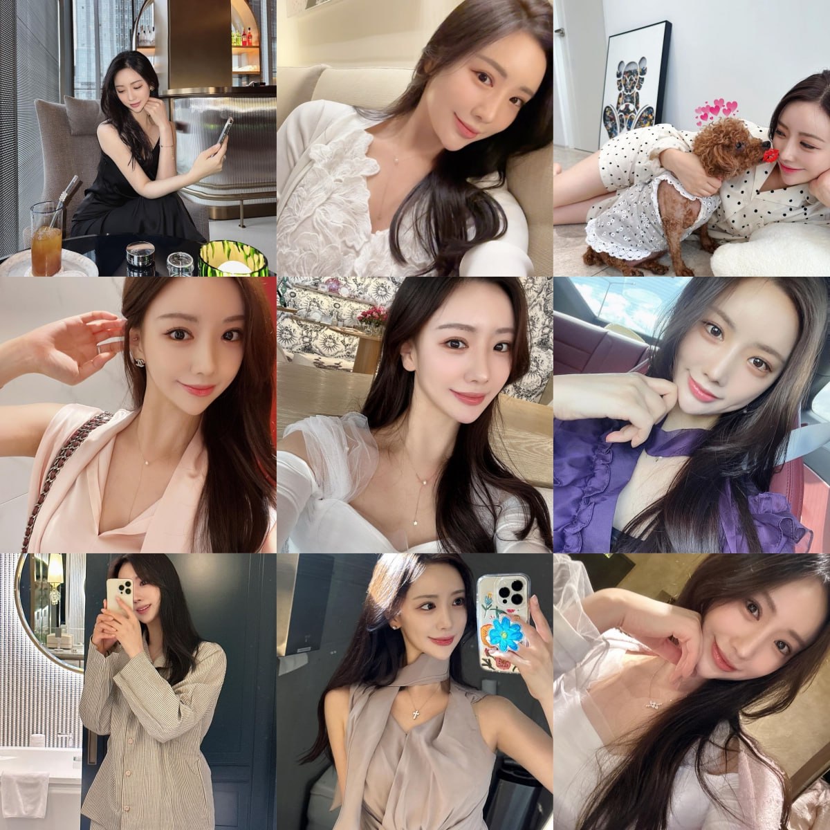 编号XH87 自拍???? #韩国 名媛 居家 睡衣 下午茶 自拍多 生活场景丰富 旅游 风景  生活日常 照片3354张 视屏473个 （带IG）