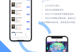 独立版联通卡CPS/联通分销佣金系统/联通大王卡分销