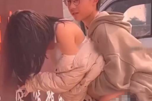 浙江温州 永豪锦园 永兴中学 小情侣路边打 超大胆