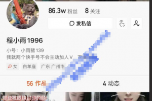 快手网红程小雨 定制