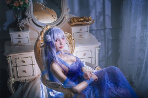 九曲jean 艾米莉亚蓝色礼服