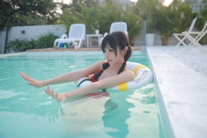 Shika小鹿鹿 红红泳装