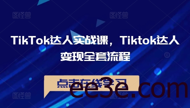 TikTok达人实战课，Tiktok达人变现全套流程