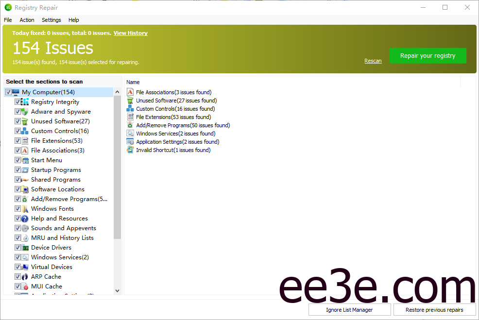 Glarysoft Registry Repair 注册表修复 v6.0.1.13 绿色便携版