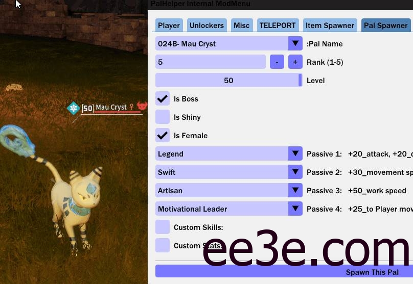 Palworld 幻兽帕鲁·PalHelper内部作弊助手 v1.0