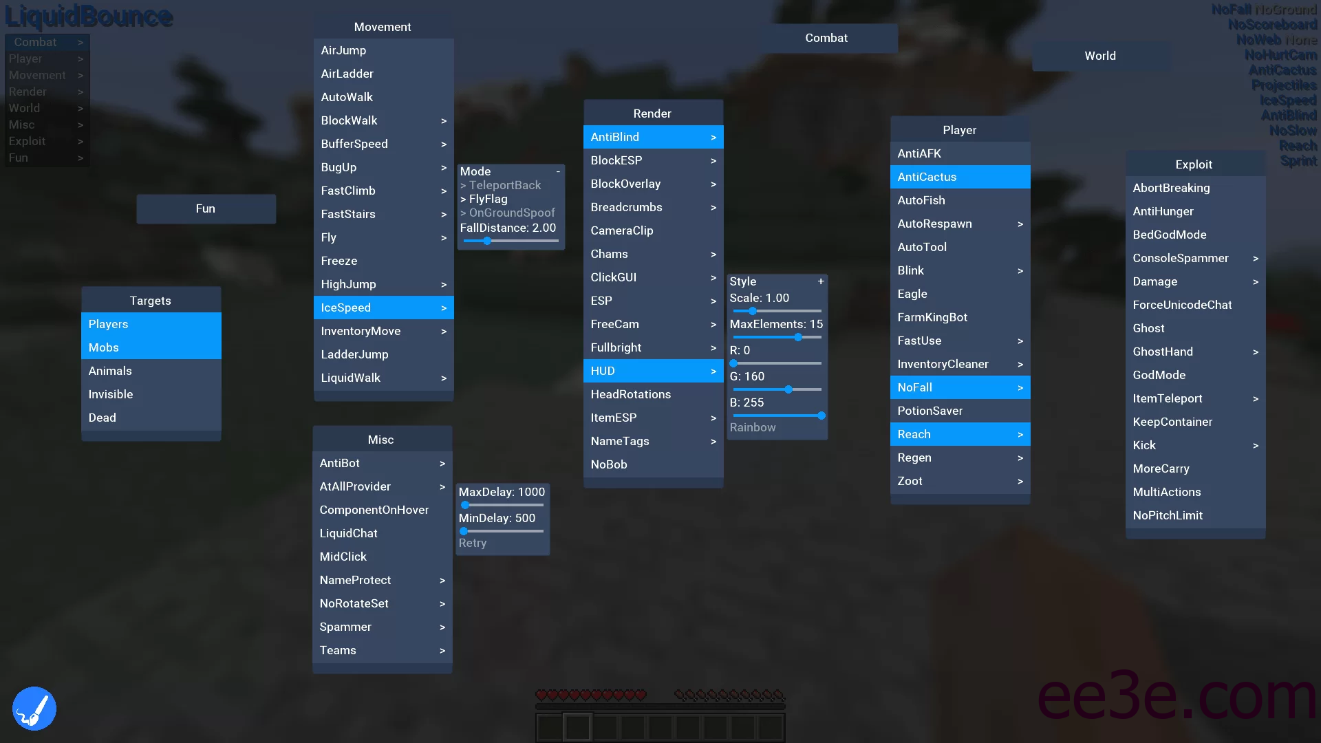 我的世界LiquidBounce黑客|1.8.9和1.12.2版作弊客户端v2022.5.9