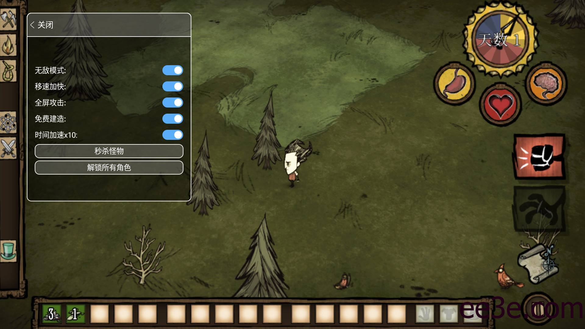 饥荒·内置超强作弊菜单最新全解锁版 v1.18