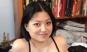 上海留学生 吴丽娜 身穿性感网袜和