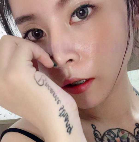 广西超高颜值大眼刺青美女 赵雅妍 和男友