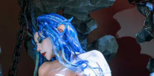 Cos界天花板女神 奈汐酱 最新扮演龙王敖闰