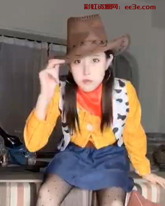 女神cos西部牛仔的